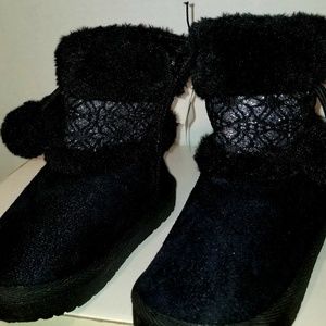 Swiggles Black with Silver Toddler Winte